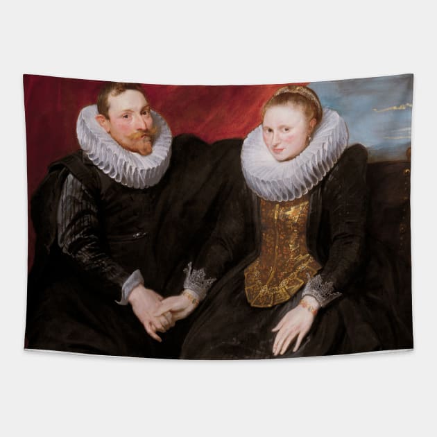 A Married Couple by Anthony van Dyck Tapestry by Classic Art Stall