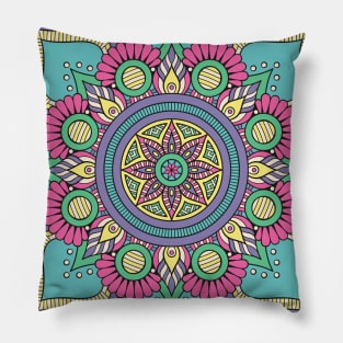 mandala-design, mandala-art, geometric, abstract, mandala and spirituality, colorful, rainbow, mandala pattern, mandala flower patterns, Flower Mandala ,Spirituality Pillow