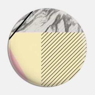 Grey marble yellow pink background Pin