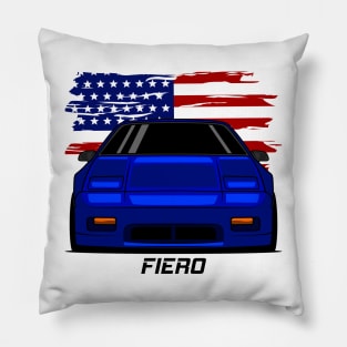 Front Blue Fiero Pillow