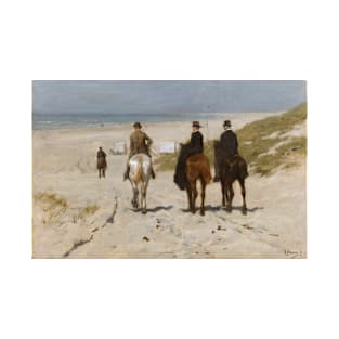 Morning Ride On The Beach - Anton Mauve T-Shirt