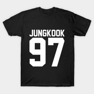  - BTS JIN Wear -Oversize numbering t-shirt 002 Black