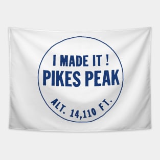 Pikes Peak - I Made It! Tapestry