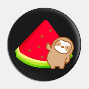 Cute Thanks A Melon Thank You Sloth Pin