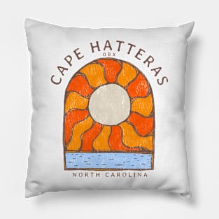 Cape Hatteras, NC Summertime Vacationing Burning Sun Pillow