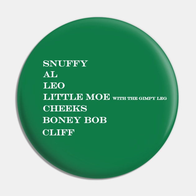 snuffy al leo little moe gimpy leg cheeks boney bob cliff Pin by NotComplainingJustAsking