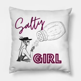 Salty girl sophisticated Pillow