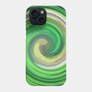 Swirl of Summer Green Leafs Phone Case