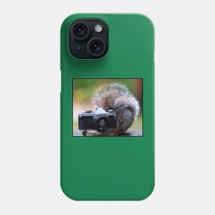 Grey squirrel Photographer Phone Case