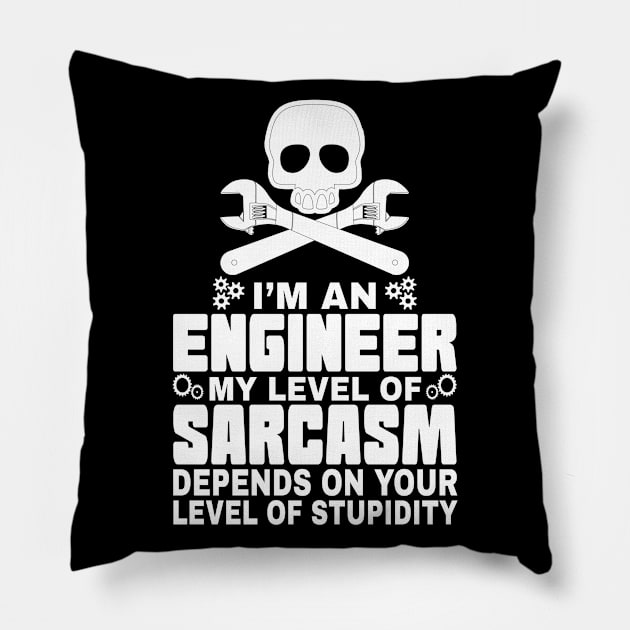 Enineer Sarcasm Pillow by Dojaja