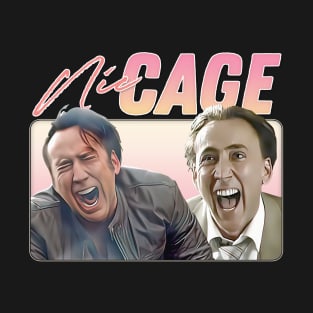 Crazy Nic Cage / Retro Aesthetic Fan Design T-Shirt