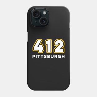 Pittsburgh 412 Area Code Steel City Love The Burgh Phone Case