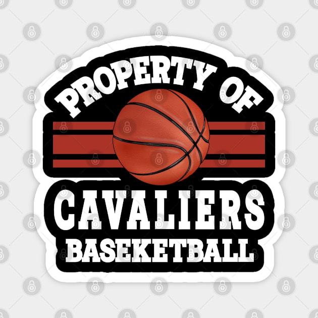 Proud Name Cavaliers Graphic Property Vintage Basketball Magnet by Irwin Bradtke