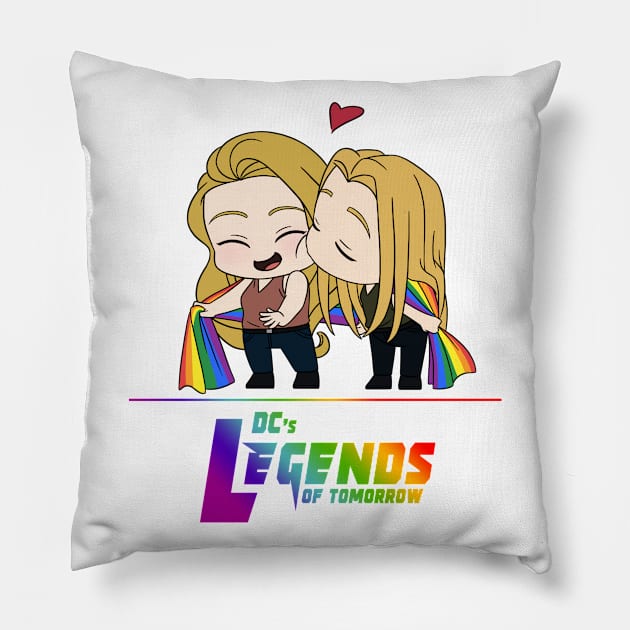 Tiny Avalance Pride 2021 v2 Pillow by RotemChan