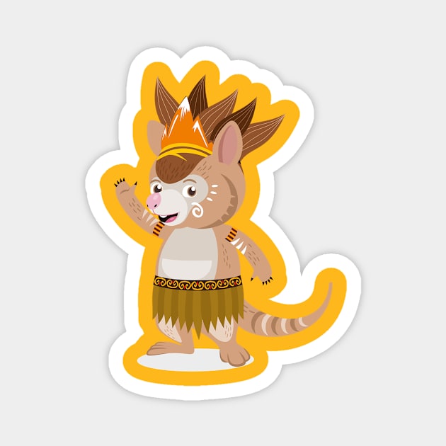 Maskot PON 2021 Kangpho Magnet by PONPAPUA2021