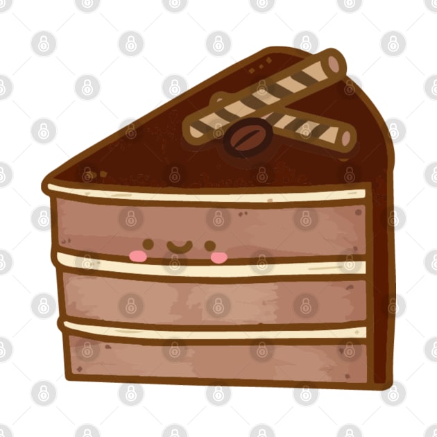 Tiramisu cake doodle design by Marie.c.doodles