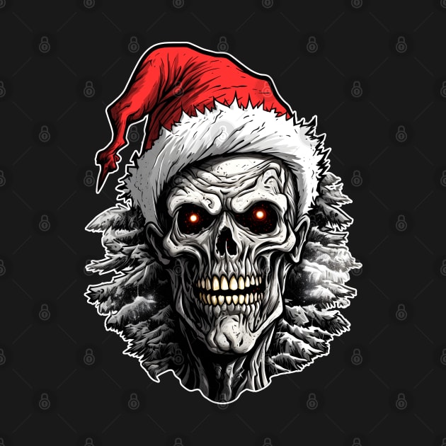 Zombie Santa Merry Christmas by beangeerie