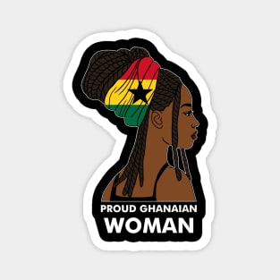 Proud Ghanaian Woman, Ghana Flag, African Magnet