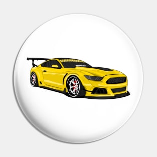 MUSTANG WIDEBODY GOLD Pin