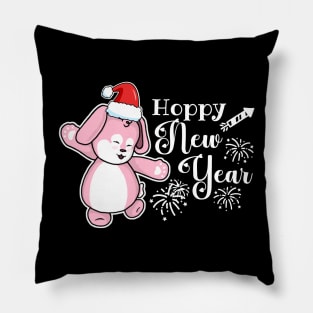 Hoppy New Year Pillow