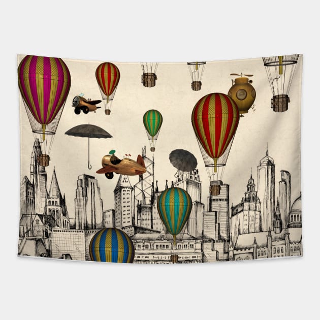 hot her balloon Tapestry by MARK ASHKENAZI