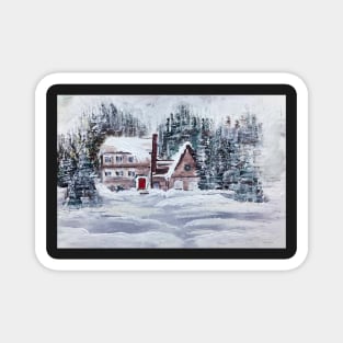 Winter Bliss Artwork Magnet