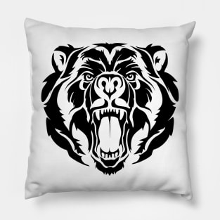 Bear Head Pillow