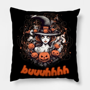 Buuhhhh-Halloween Haunt Pillow