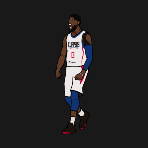 Paul George NBA LA Clippers by IveyEricssonArt