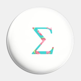 Sigma Watermelon Letter Pin