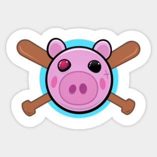 Roblox Piggy Merch Stickers Teepublic - spider piggy game roblox