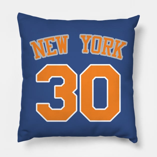 Julius Randle New York Knicks Pillow by IronLung Designs