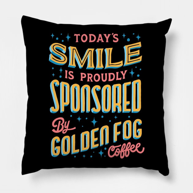 Golden Fog Mural By Type By Cone Pillow by Golden Fog