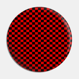 Checkered Red And Black Pin