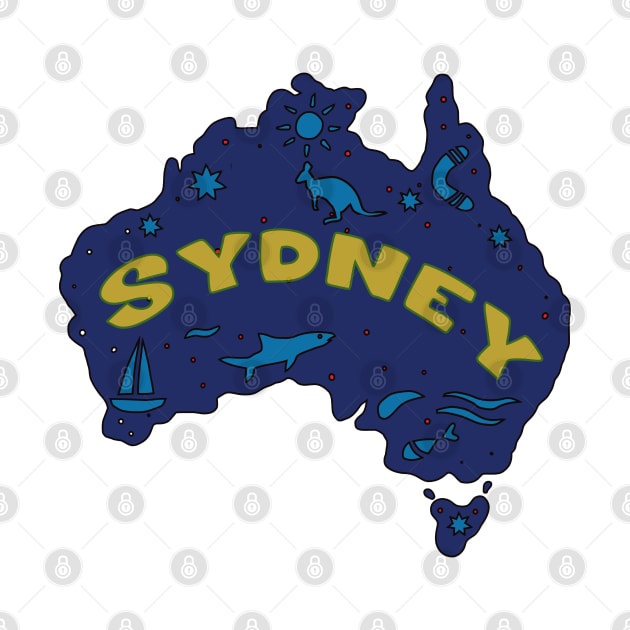 AUSTRALIA MAP AUSSIE SYDNEY by elsa-HD