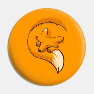 The Fox is Sleeping Pin