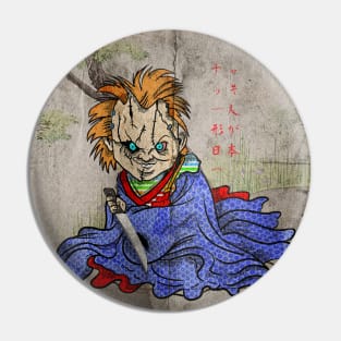 chucky goes to japan ukiyo-e Pin