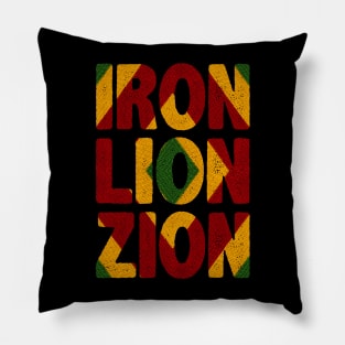 Iron Lion Zion, Rasta Colors, Jamaica Pillow