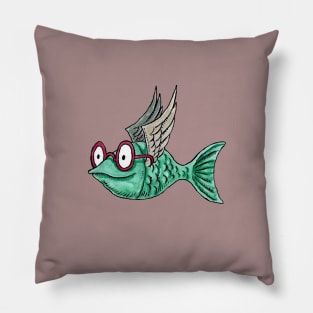 Happy Water, the Flying Fish Pillow