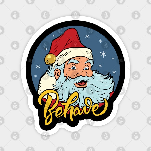 Pop Art Santa Magnet by valentinahramov