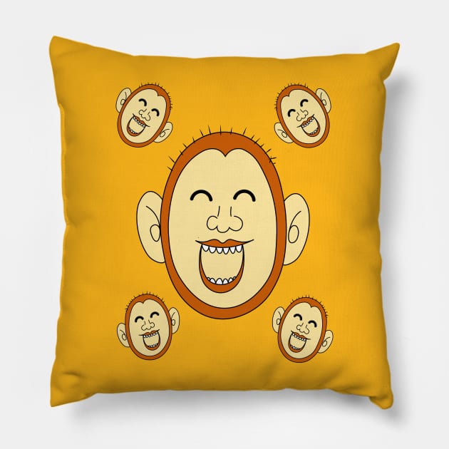 Lame Monkey Pillow by TRYorDIE