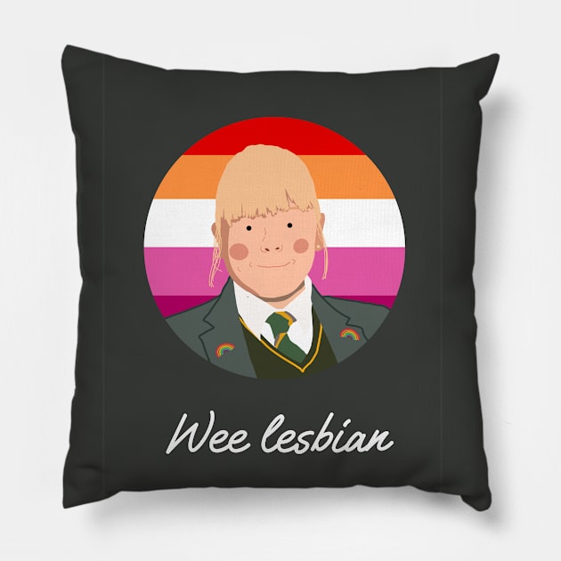 Derry girls wee lesbian Pillow by Bookishandgeeky