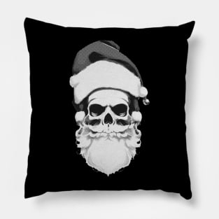 Skull Santa Claus Pillow