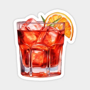 Negroni Drink Art Magnet