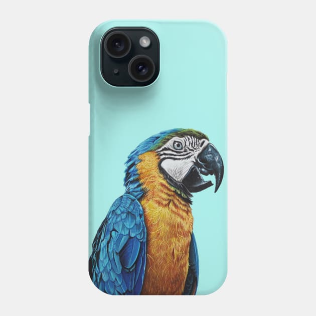 Parrot drawing Phone Case by cristianvan