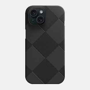 Black and grey checkered board Phone Case