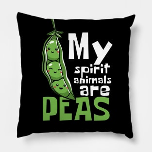 My Spirit Animals Are Peas Funny Pillow