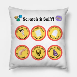 Disappointing Scratch and Sniff Stickers Pillow