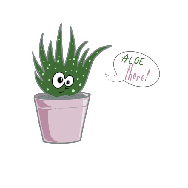 Aloe there  kawaii succulent by CALLAILLUSTRATE