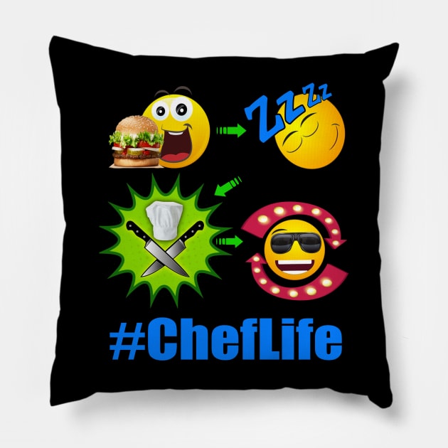 Chef Life Cooking Lifestyle #ChefLife Cheese Burger Pillow by Duds4Fun